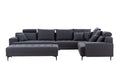 Oversized U Shaped Modular Sectional Sofa with Storage Ottoman M183821