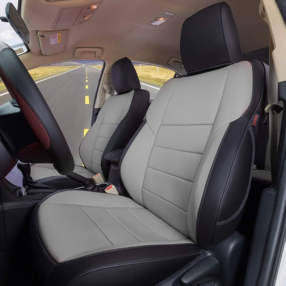 Full Set Car Seat Covers Leatherette Black B71333