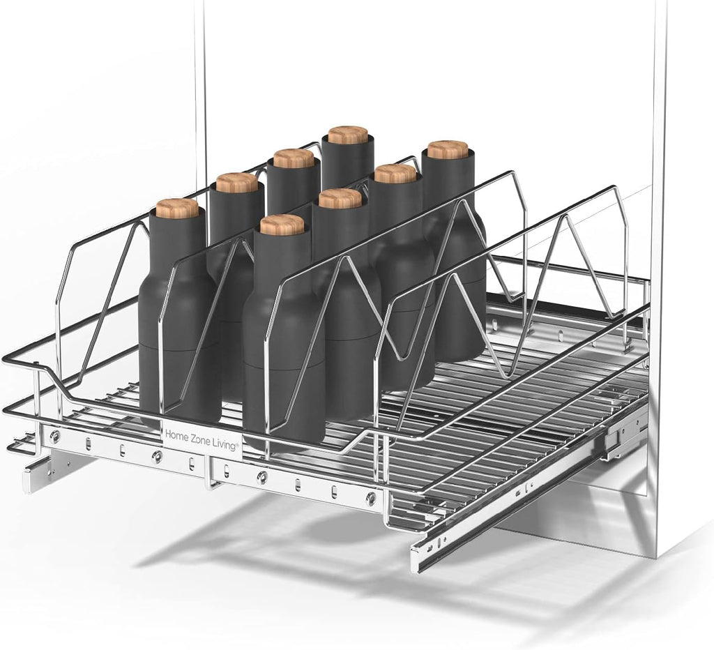 Pull Out Drawer Cabinet Organizer with Slide Out Shelves E701451