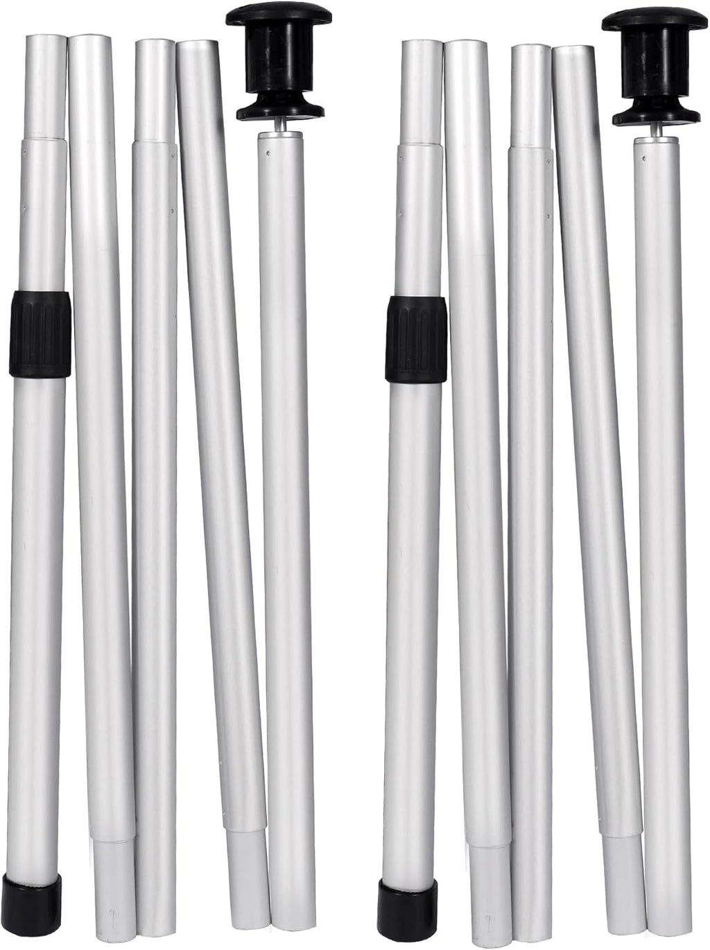 Adjustable Aluminum Tarp Poles Set of 2 S8453