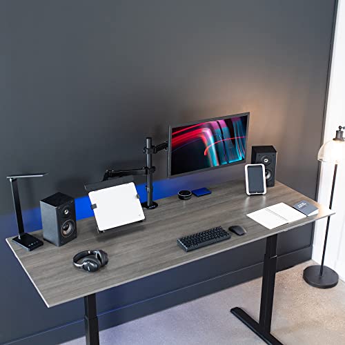 Full Motion Monitor and Laptop Desk Mount Articulating Double Arm VESA Stand E66860
