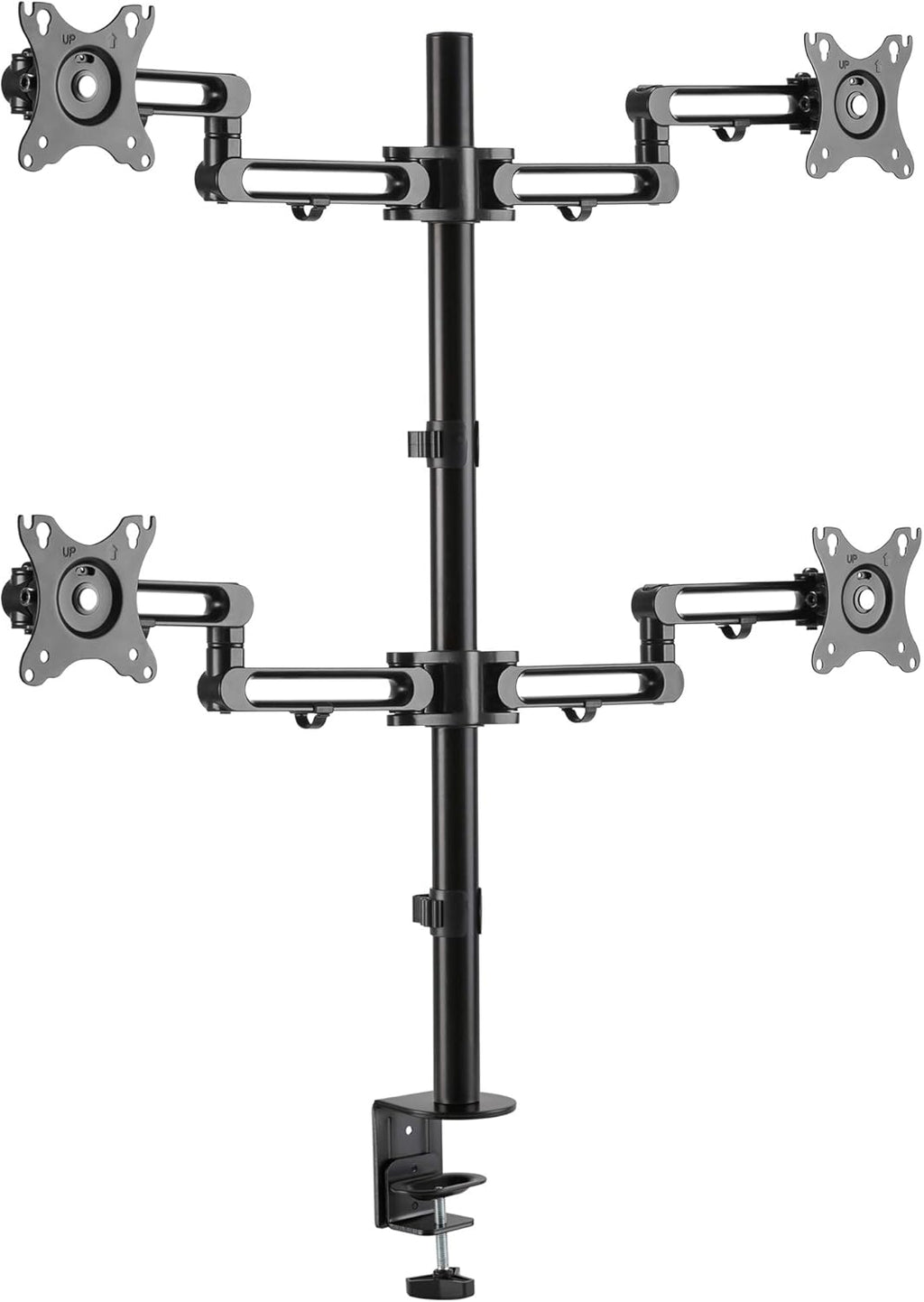 Quad Monitor Desk Stand with 4 Articulating Arms N8509