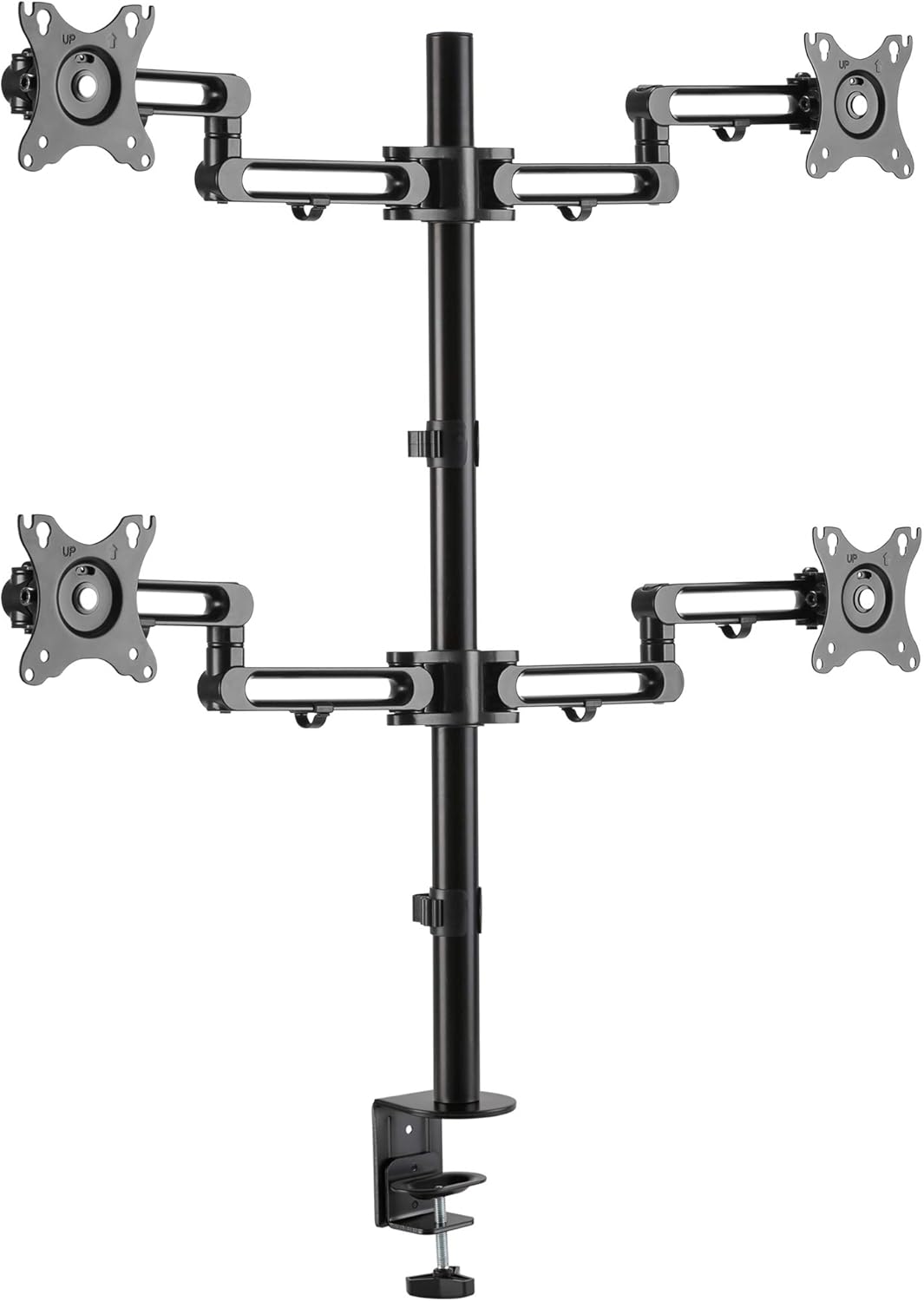 Quad Monitor Desk Stand with 4 Articulating Arms N8509