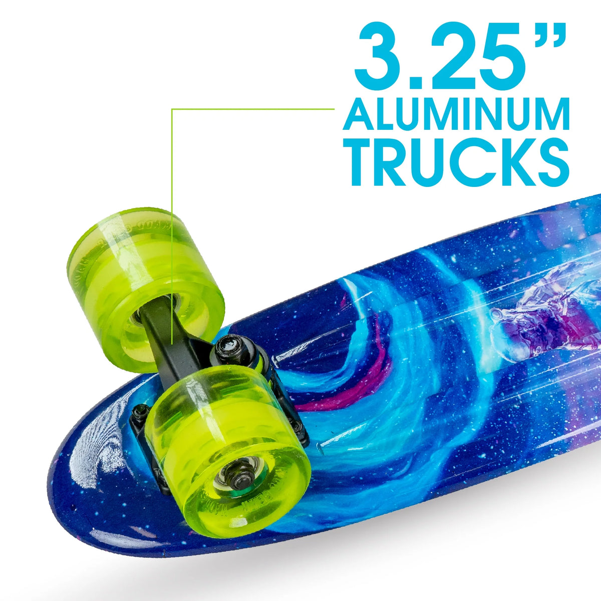 22" Retro Mini Cruiser Skateboard with 62 mm Wheels T81150