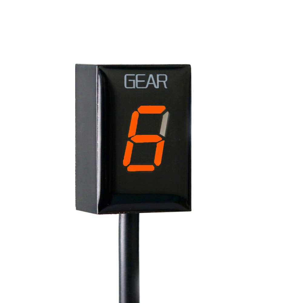 Motorcycle Gear Indicator 1-6 Level LED Display Waterproof (White) Z900