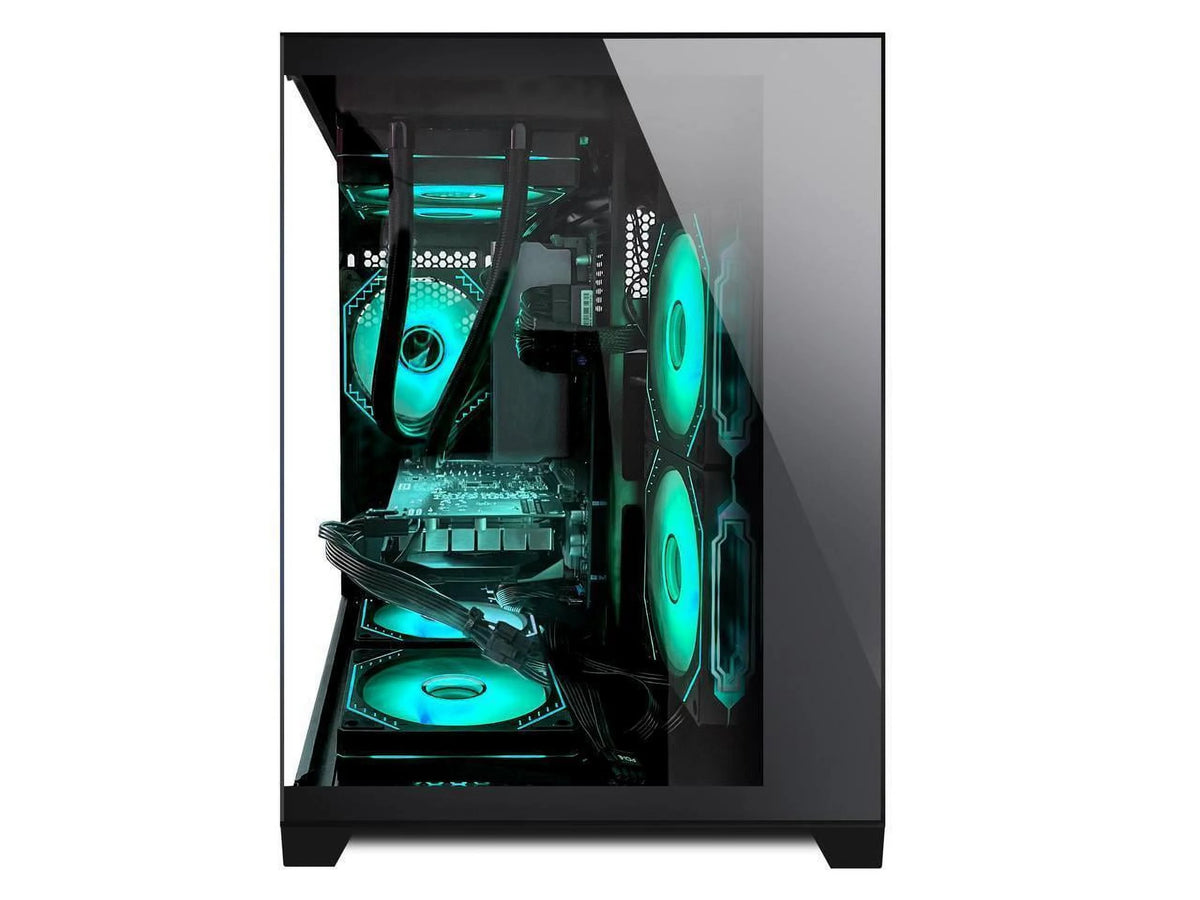 Black Gaming PC with AMD Ryzen 5 5600X RTX 4060TI 16GB 32GB DDR4 RAM 1TB M.2 1TB SATA SSD 240 Liquid Cooler Windows 11 Pro Q367874