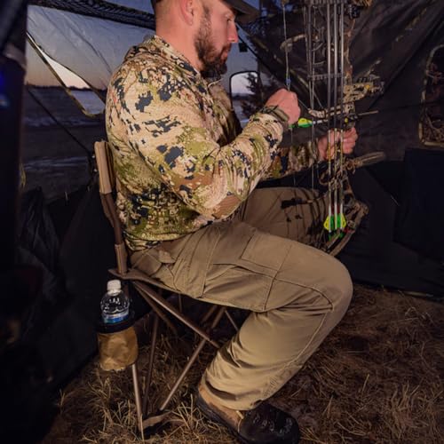 Black Tripod Hunting Stool with Steel Frame P50544