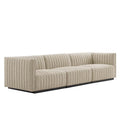 Tufted Upholstered Fabric Sofa V579
