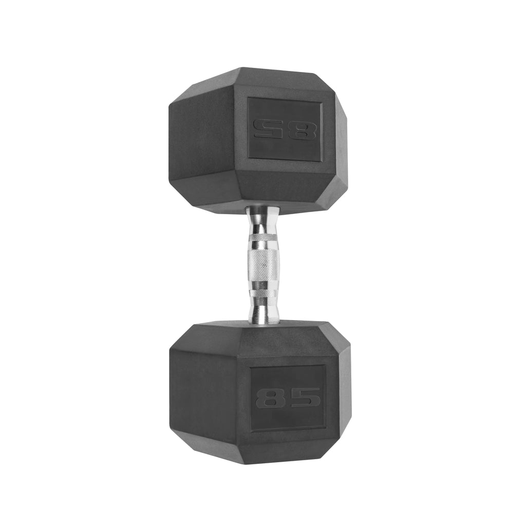 85 lbs Coated Hex Dumbbell O786811