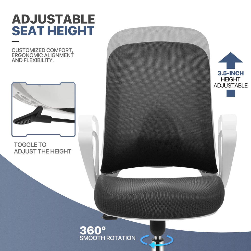 Black Adjustable Ergonomic Mesh Office Chair E970