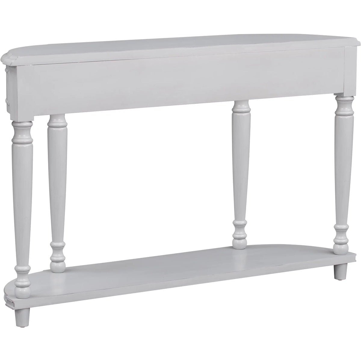 52'' Solid Wood Curved Console Table with 2 Drawers and 1 Shelf Q165987