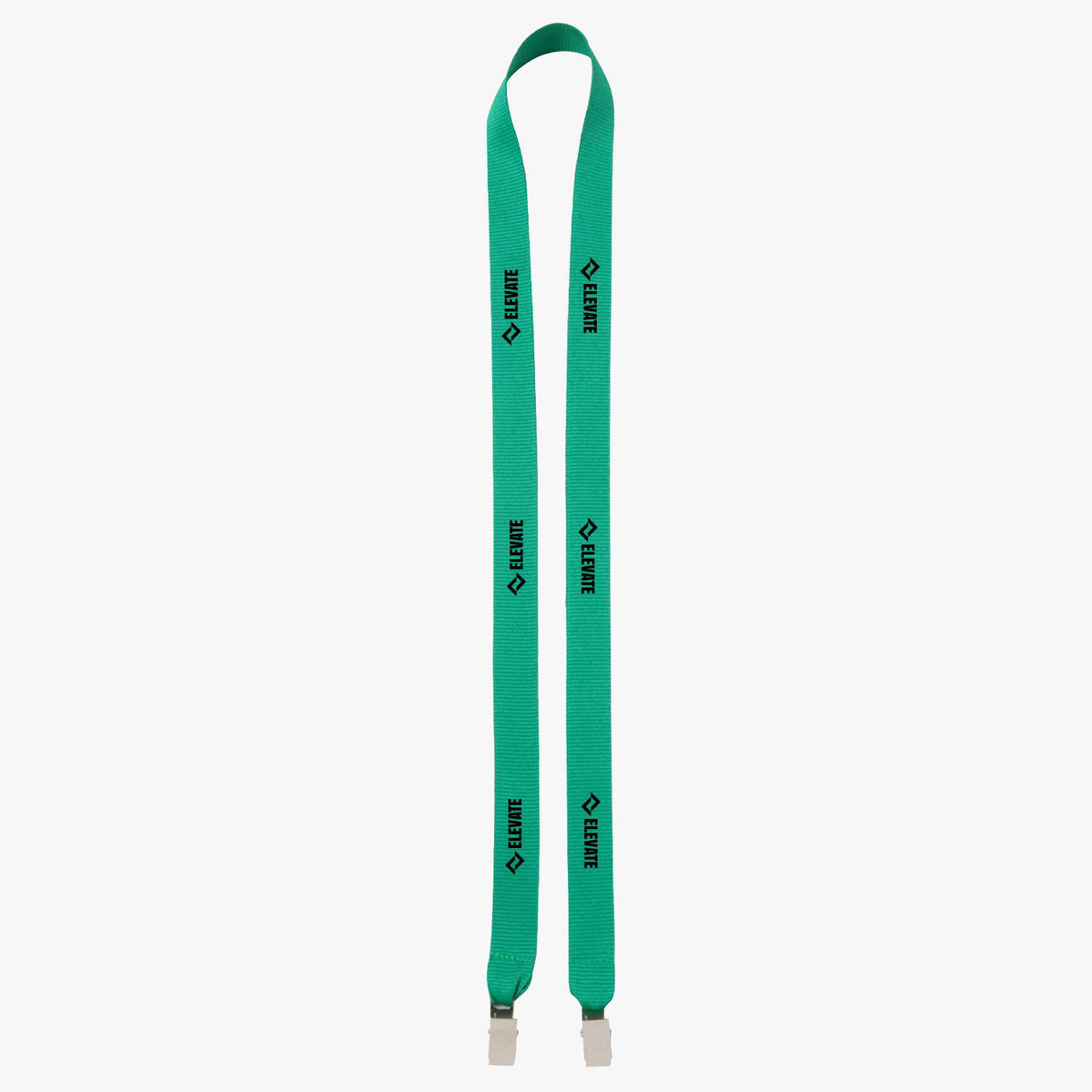 50 Polyester Lanyard with Double Bulldog Clip K98241