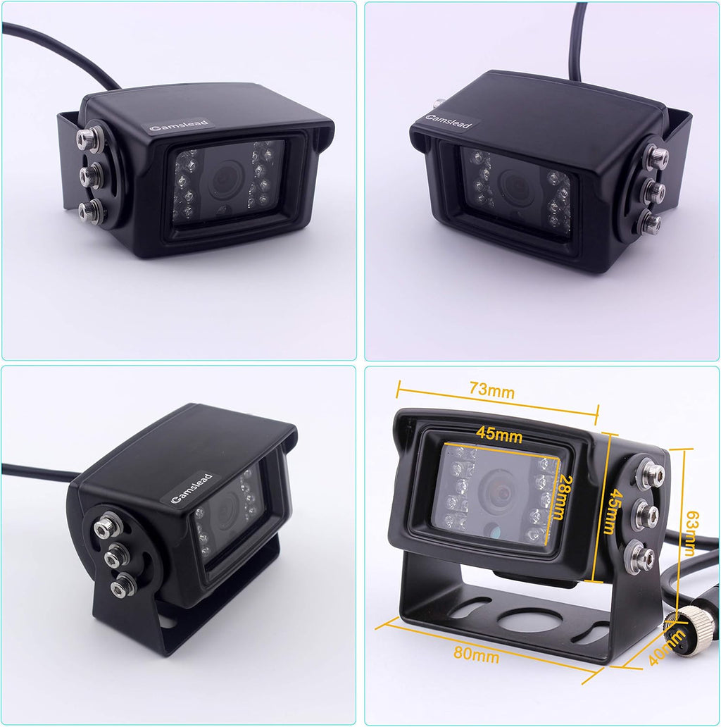 9 inch Quad Split Screen Heavy Vehicle Safety Camera System X9824