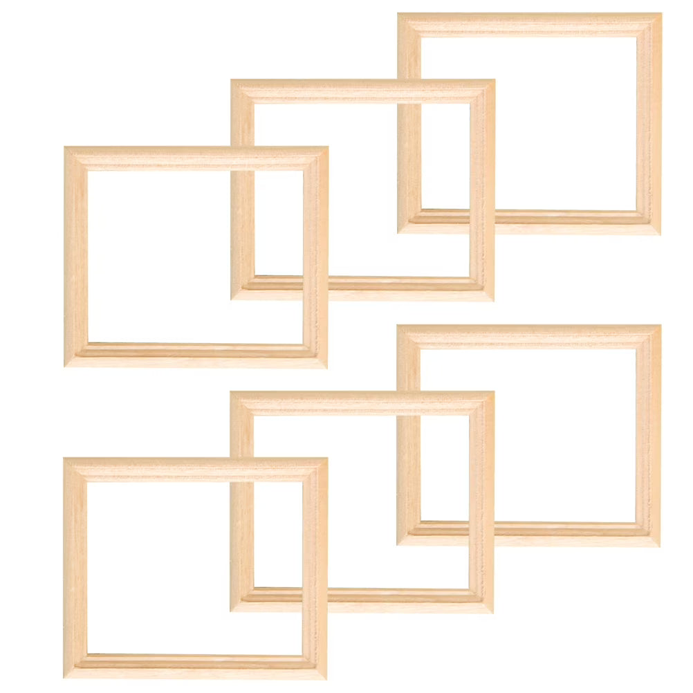 6 Pcs Wood Dollhouse Furniture Kit D3012