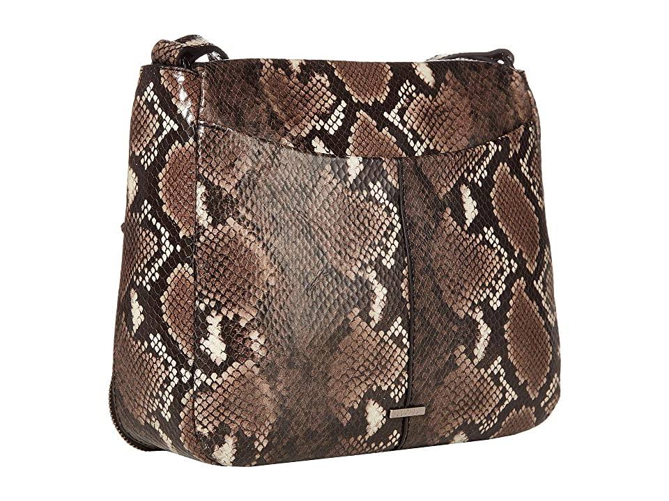 Taupe Python Large Crossbody Q274