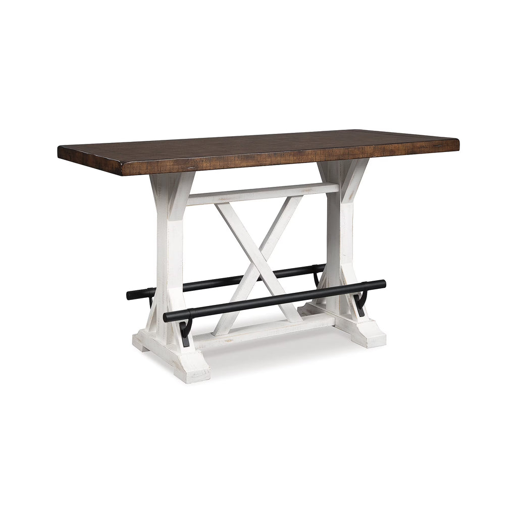 White/Brown Counter Height Dining Table V653