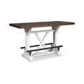 White/Brown Counter Height Dining Table V653