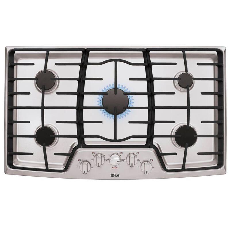36 in. 5 Burner Stainless Steel Gas Cooktop I6738
