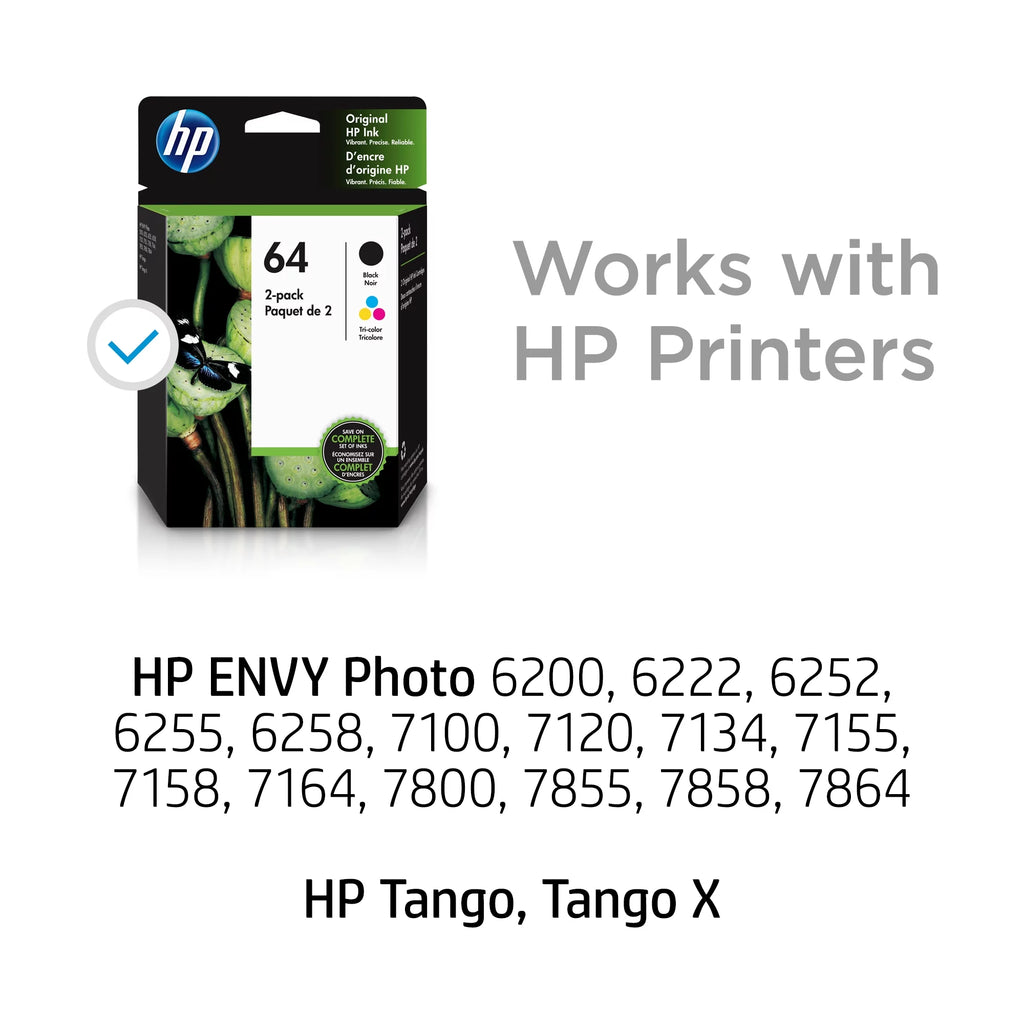 Black Tri-color Ink Cartridges 2-pack H73462
