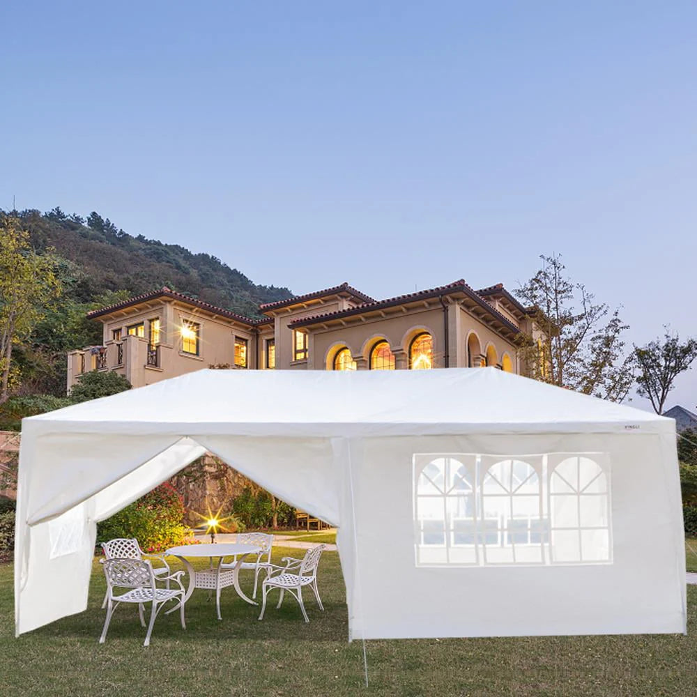 10'x 20' White Party Tent with Sides W948794