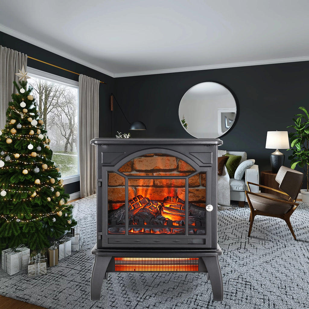 18 Inch 3D Infrared Electric Stove with Remote Control L474