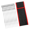 10 Pieces Barbecue Skewer Fork with Cloth Bag P72048