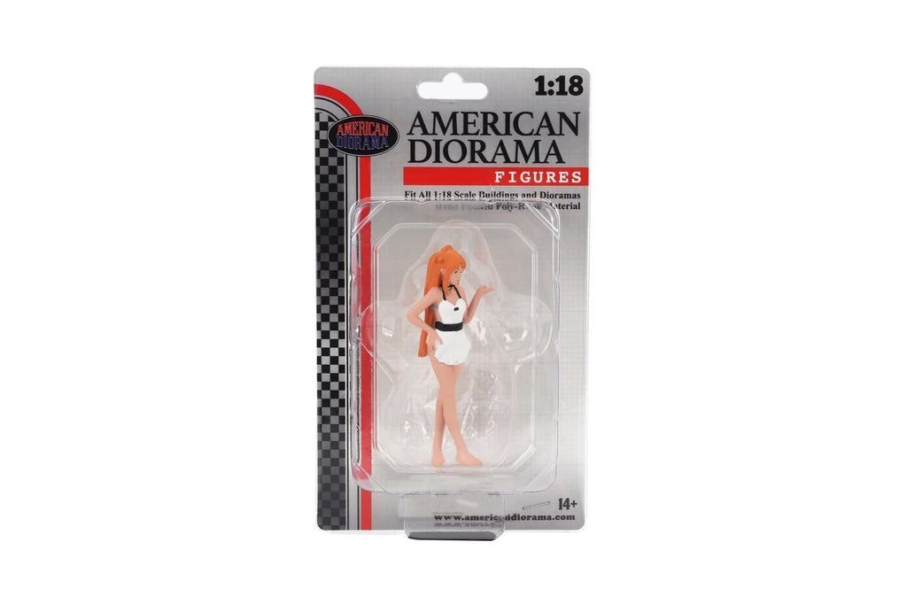 White 1/18 Scale Figurine A884092