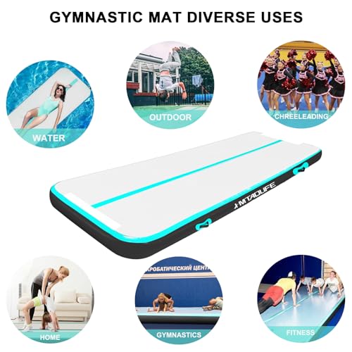 6.6ft Inflatable Air Gymnastics Mat Tumble Track with Air Pump G4985