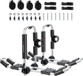 2 Pair Folding Kayak Roof Rack with Ratchet Lashing Straps O195677