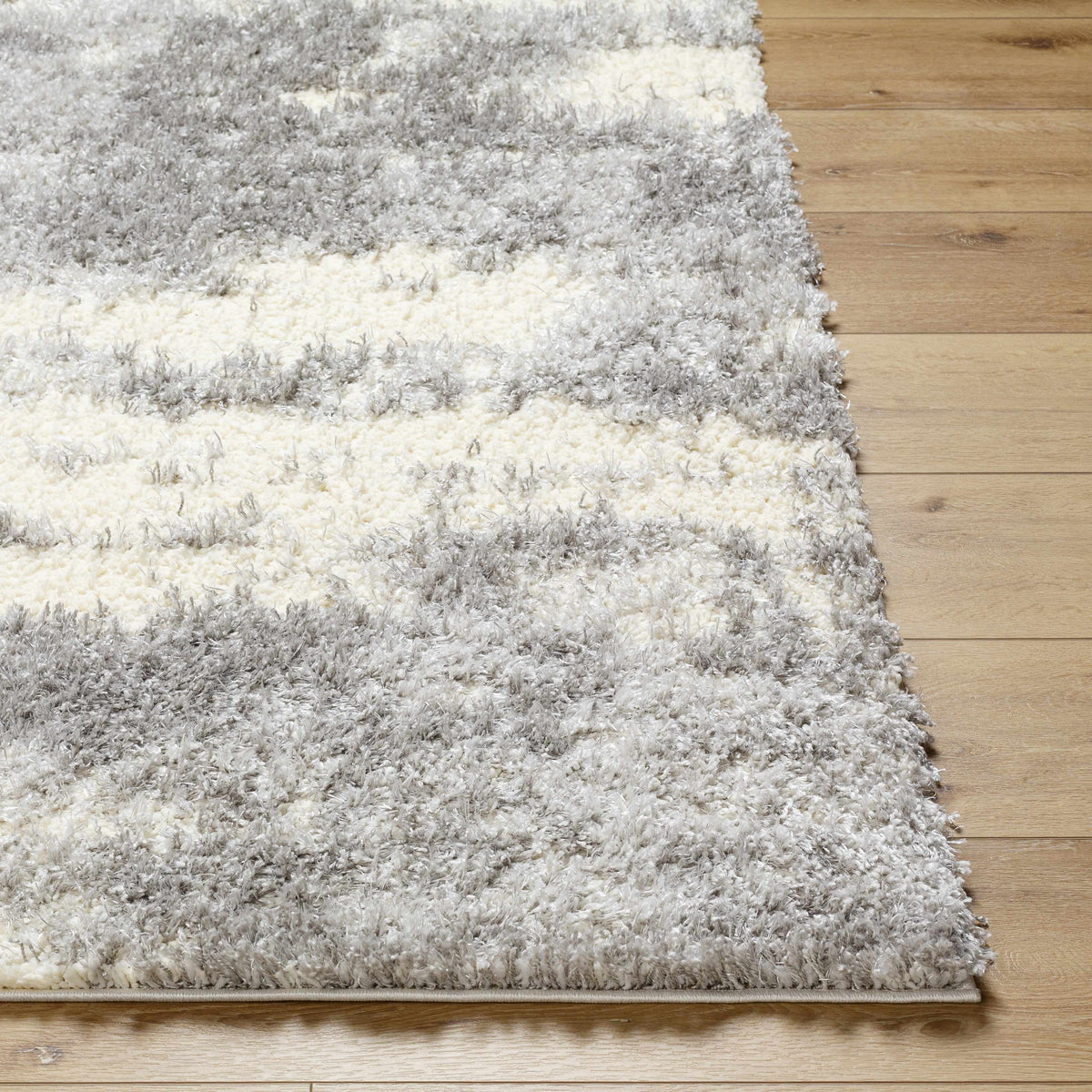 Gray Brown Plush Pile Area Rug 2' x 3' Z640133