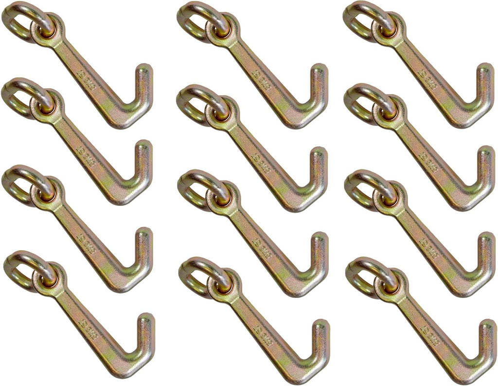 Cluster Hook for Towing Trucks, Heavy-Duty Forged with Link, 4-Pack O5319