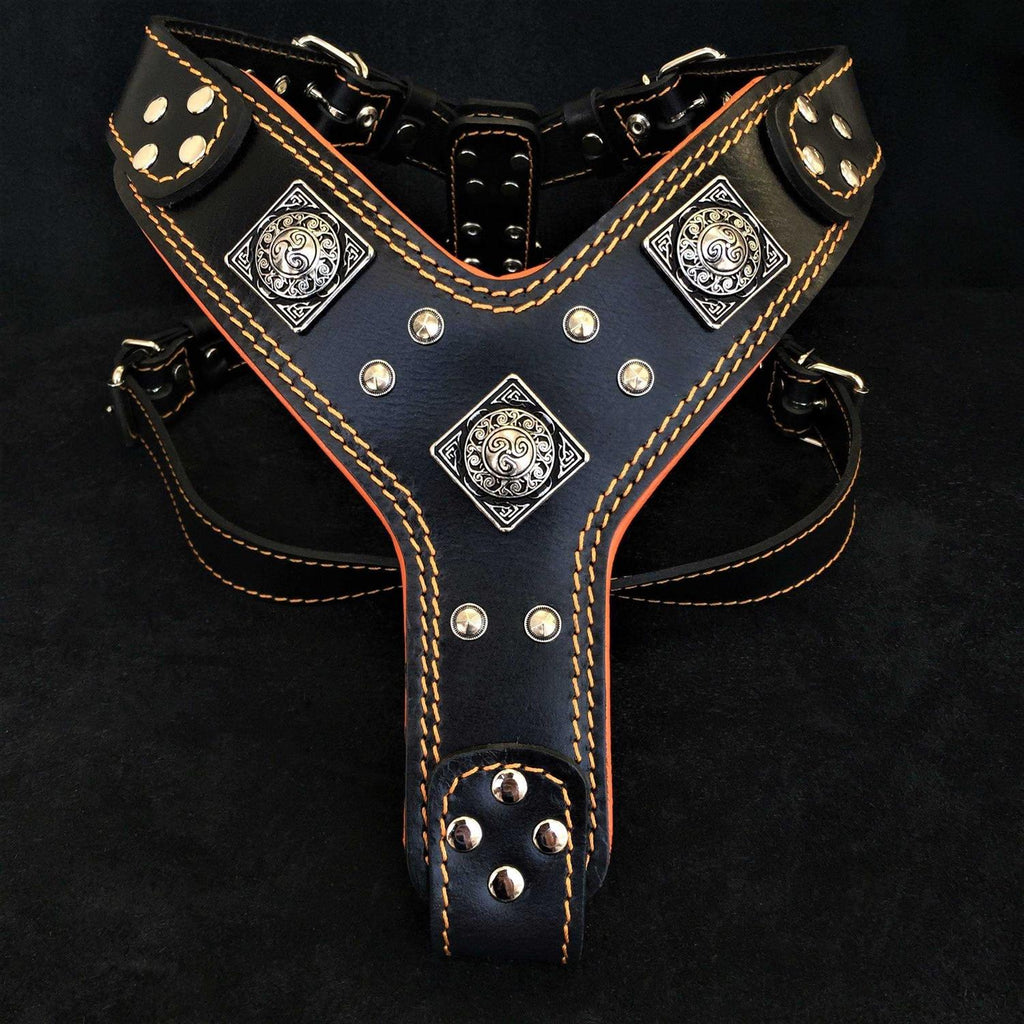 Dog Leather Harness E810