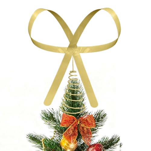 Large Brass Bow Tree Topper H676578