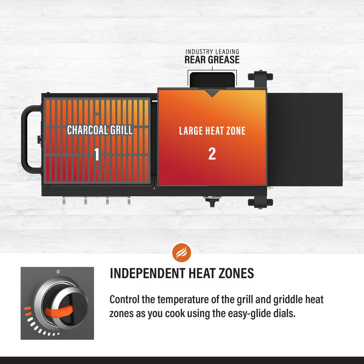 Propane Griddle and Charcoal Grill Combo D8917