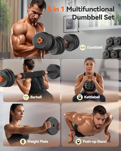 Adjustable Dumbbells Free Weight Set with Connector Q127