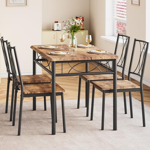 Dining Table Set for 4 with 4 Chairs G2070