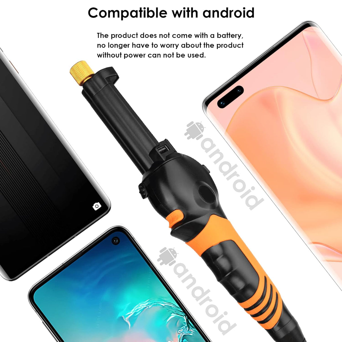 6mm Borescope Inspection Camera with Bidirectional Lock 180° Joint Probe D8690