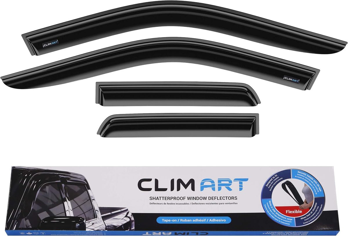 Dark Smoke Tape-on Window Deflectors 4 pcs A356379