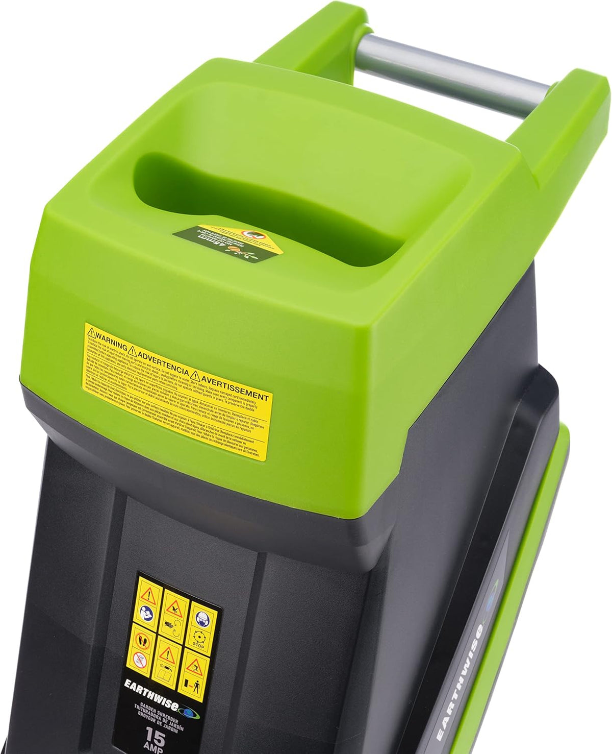 15-Amp Electric Corded Chipper/Shredder with Collection Bag E317569