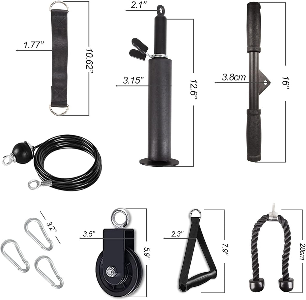 Weight Cable Pulley System Gym Cable Pulley Attachments Home Gym Equipment I434