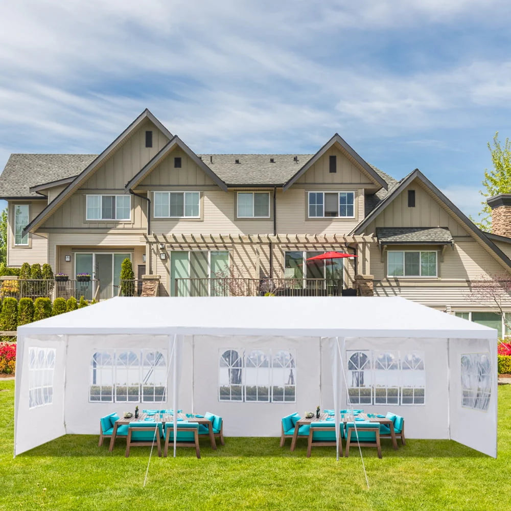 10'x 20' White Party Tent with Sides W948794