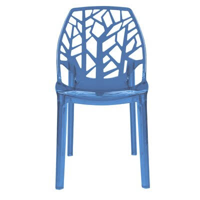 Transparent Blue Dining Chair T2057