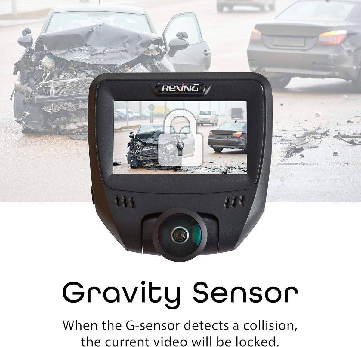 360 Degree Dual Channel Dash Cam with Rear Camera Y1665