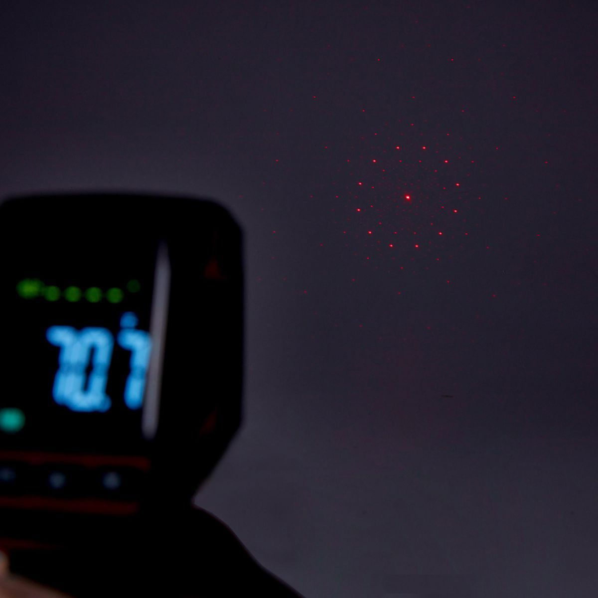 Infrared Laser Thermometer with Color Alarms G372355
