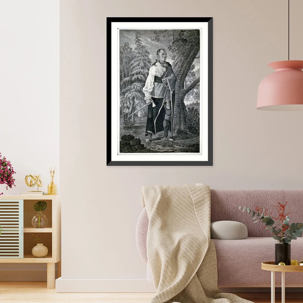 Framed Print Portrait of Mohawk Chief U26566