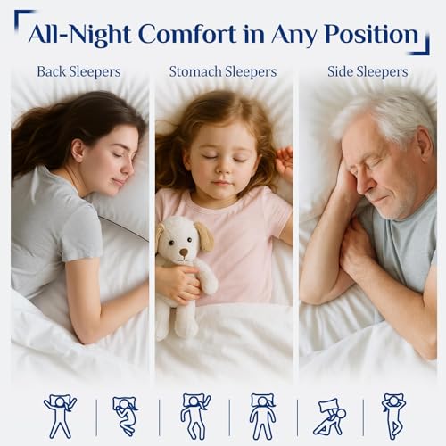 King Size Set of 4 Soft Bed Pillows Down Alternative B391169