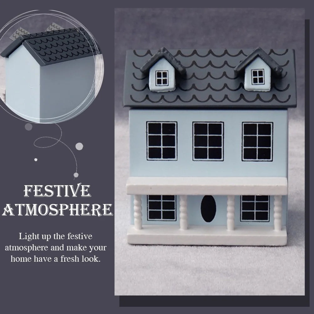 Rustic Wooden Dollhouse Ornament V5026
