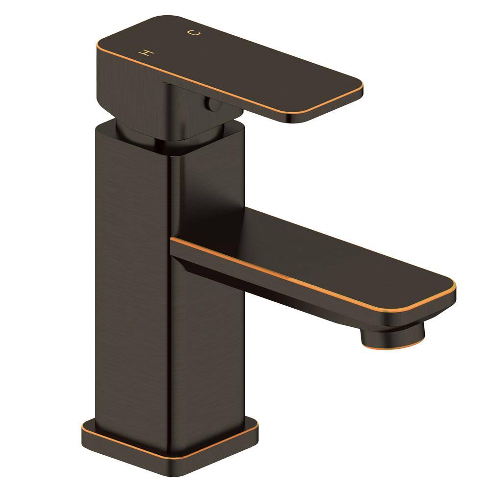 Oil Rubbed Bronze 1-Handle 4-in Centerset Bathroom Sink Faucet L2486