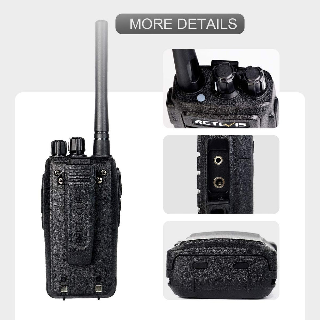 Case of 4 Rechargeable Two Way Radios, 16 Channels VOX Hands Free O39720
