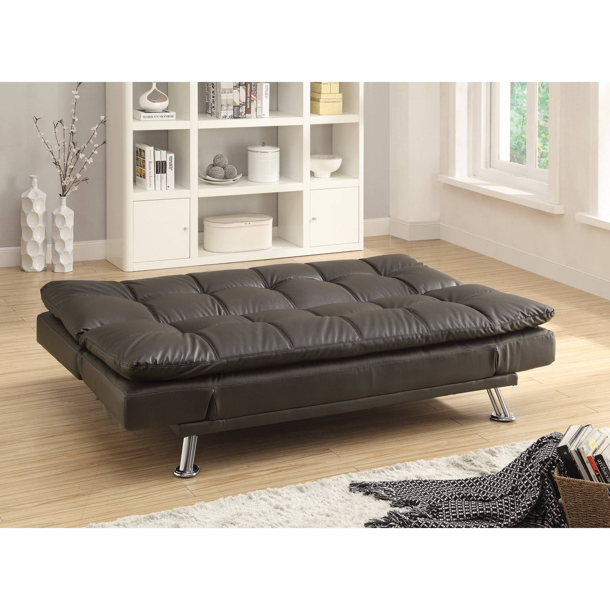 Brown Sofa Bed S9505